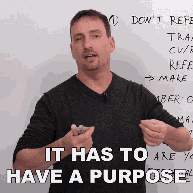 It Has To Have A Purpose Adam GIF - It Has To Have A Purpose Adam Engvid GIFs