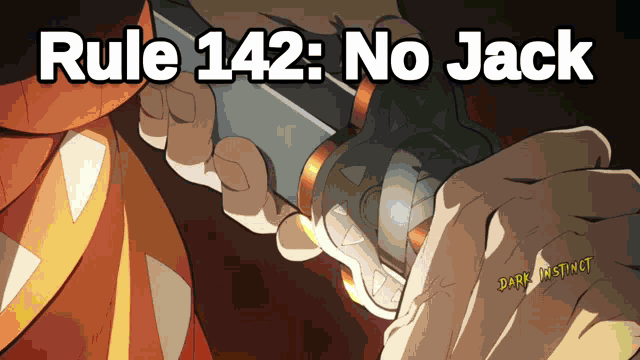 rule 142 : no jack is written on a cartoon