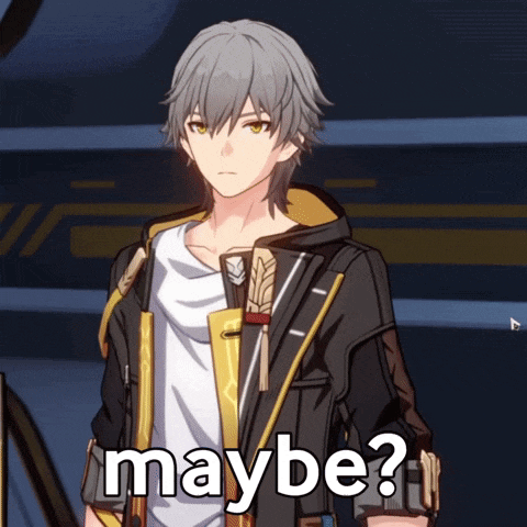 a man in a black jacket says maybe in a video game