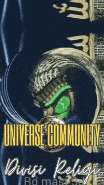 a poster for the universe community division religi