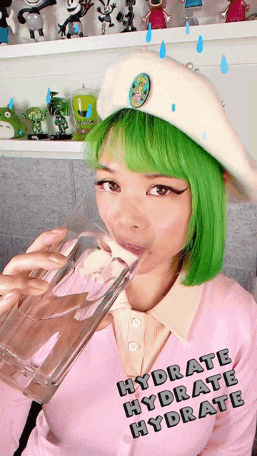 Hydrate Hydrate Hydrate Stay Hydrated Goldie Chan GIF
