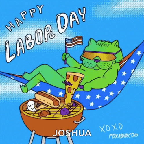 Cat Relax GIF - Cat Relax Happy Labor Day GIFs