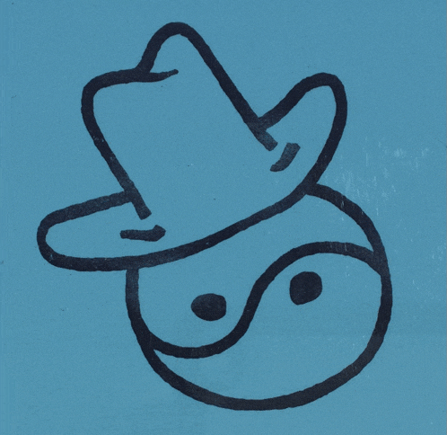 a drawing of a person with a hat on