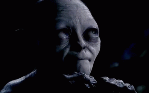 Gollum Reaction GIF - Gollum Reaction Lord Of The Rings GIFs