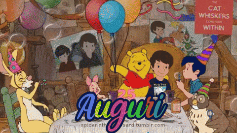 Auguri Buon Compleanno Tanti Auguri Di Buon Compleanno Winnie The Pooh GIF