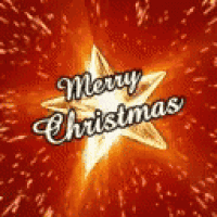 a christmas card with a star and the words merry christmas