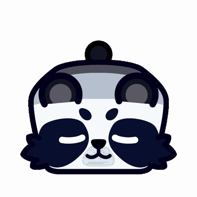 a cartoon of a raccoon with a bubble in its nose