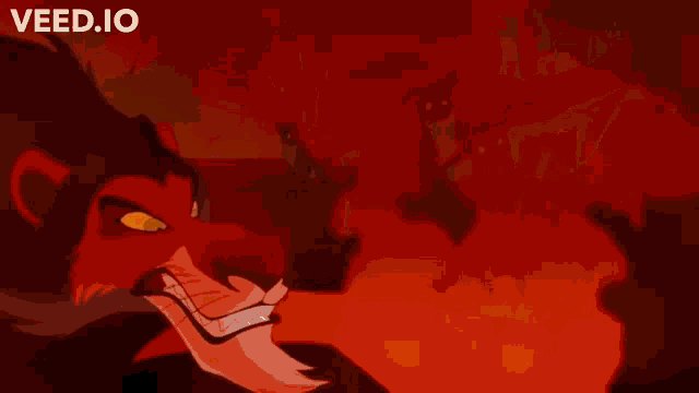 a cartoon drawing of a volcano with the words veed.io in the corner