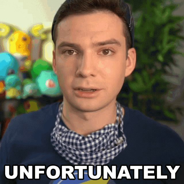 a man wearing a bandana says " unfortunately "