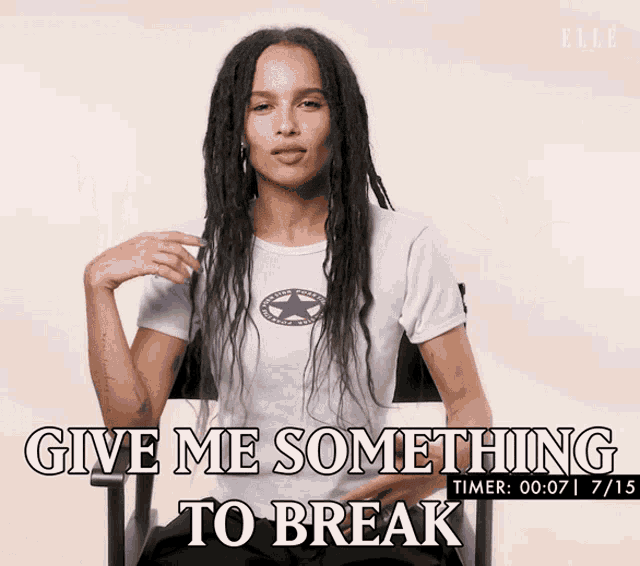 Give Me Something To Break Zoe Kravitz GIF - Give Me Something To Break Zoe Kravitz Destroy GIFs