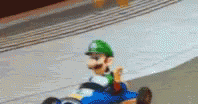 Luigi Mario GIF - Luigi Mario Cart GIFs