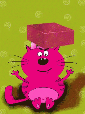 с днем рождения подарок GIF - Cartoon Cat Gifts GIFs