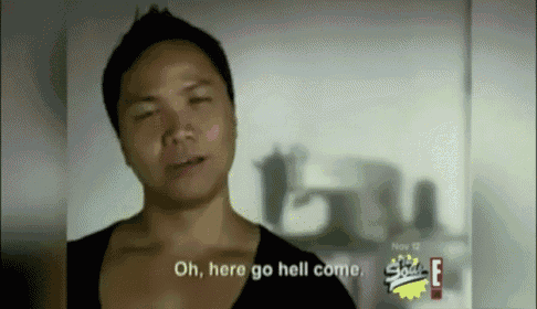 a man says oh here go hell come in a video