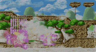 a video game scene with numbers written in chinese