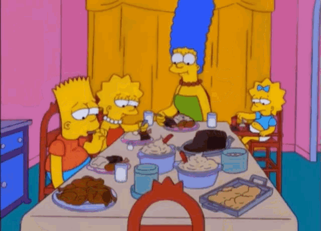 The Simpsons Eating GIF - The Simpsons Eating Im Full GIFs
