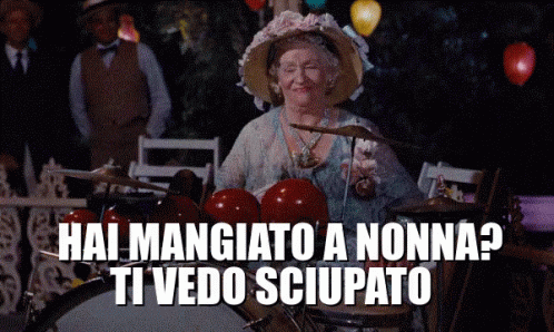 Nonna Italiana Hai Mangiato Ti Vedo Sciupato Cibo Domenica Dimagrito Dimagrire GIF - Italian Culture Granny Nana GIFs