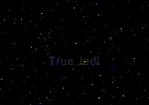 a screen that says true jedi 98% in yellow letters