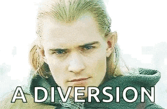 a close up of a man 's face with the words `` a diversion '' written below him .