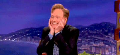 Oh So Happy GIF - Conan O Brien Conan Happy GIFs