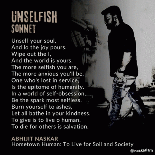 Abhijit Naskar Naskar GIF - Abhijit Naskar Naskar Unselfish Sonnet GIFs