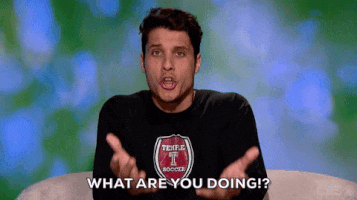 a man wearing a teifle soccer shirt is asking what he is doing