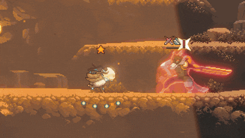 a pixel art game shows a character with the number 5 on his chest