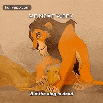 scar from the lion king is holding simba in his arms .