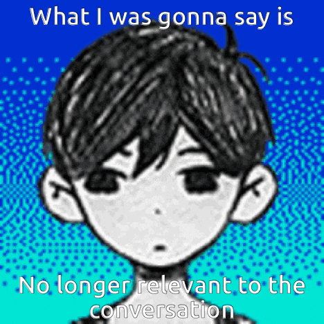 a black and white drawing of a boy with the words `` what i was gonna say is no longer relevant to the conversation '' .