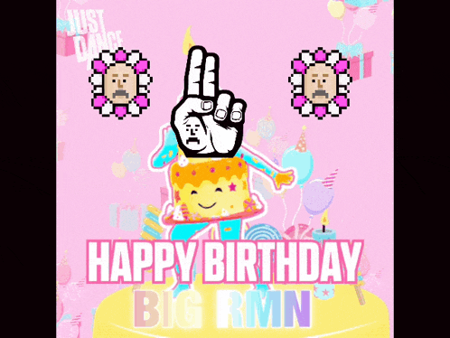 a birthday card that says happy birthday big rmm