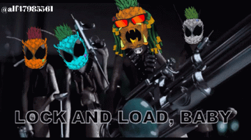 Secret Pineapple Society Lock And Load GIF - Secret Pineapple Society Lock And Load Pineapple GIFs