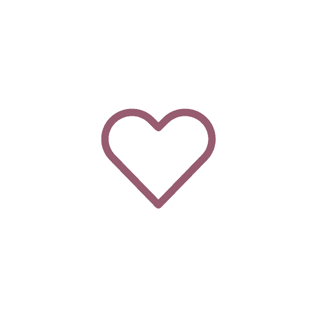 a pink heart is surrounded by smaller pink dots on a white background