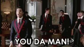 You Da Man! -  Youdaman GIF - Youdaman You The Man Glee GIFs