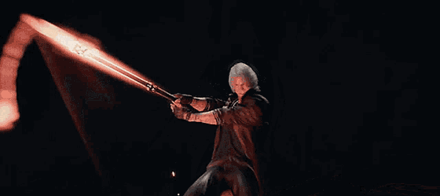 a person with a red light coming out of their back