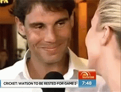 Blushing Rafael Nadal GIF - Blushing Rafael Nadal Smile GIFs