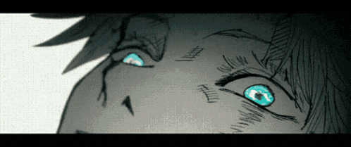 a close up of a person 's eyes with blue eyes