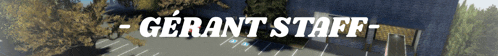 a blurred image of a parking lot with the words gerant start