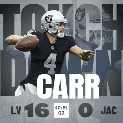 a poster for a football game between the raiders and the jac