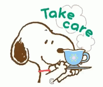 Snoopy Take Care GIF - Snoopy Take Care Tea GIFs