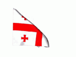 a red white and blue flag with a cross on it