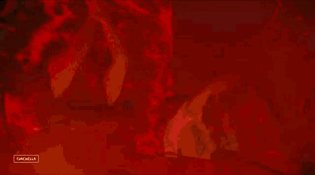 a red background with the word cancela on the bottom right