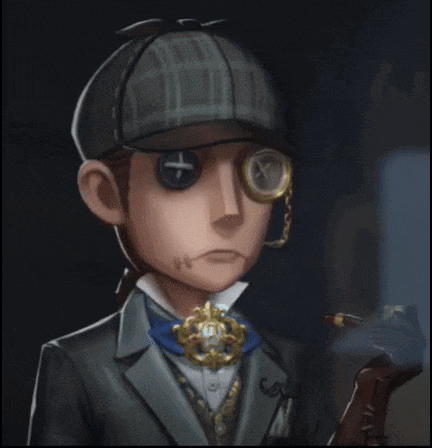 a man in a suit and hat with a cross on his eyes