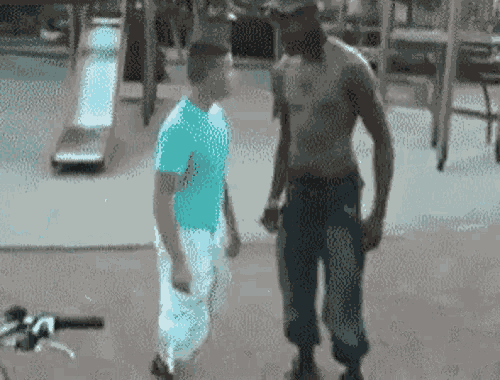Guy In Colored Shirt Punch GIF - Guy In Colored Shirt Punch Knockout GIFs