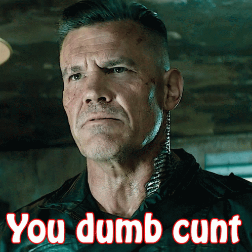 Deadpool2 Cable GIF - Deadpool2 Cable You Dumb Cunt GIFs