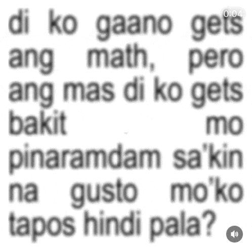 a blurry image of a text that says di ko gaano gets ang math