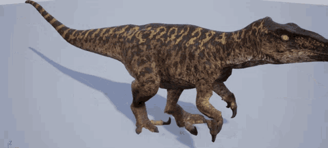 a 3d model of a lizard with a leopard print on its skin
