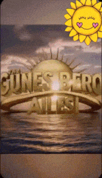 a picture of a sun with the words " the günes bero ailesi " written on it