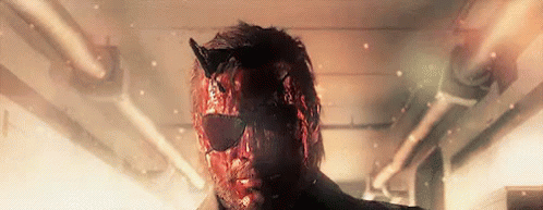 Not Looking At The Explosion - Metal Gear Solid V GIF - Metal Gear Solid V Video Game GIFs