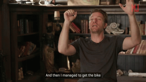 And Then I Managed To Get The Bike Hold GIF - And Then I Managed To Get The Bike Hold Grab GIFs