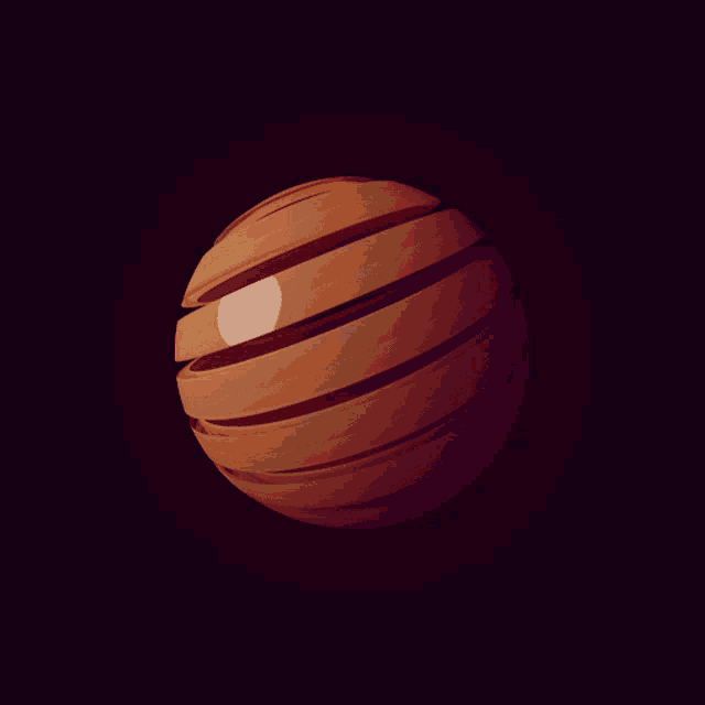 a 3d rendering of a sphere with lines on it