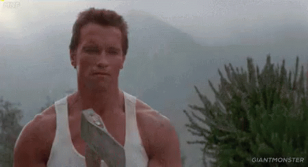Wood GIF - Arnold Schwarzenegger Axe Cut GIFs